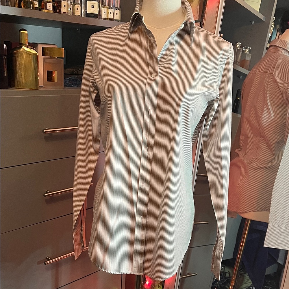 GAP Long Sleeve Striped Dress with Tie Waist